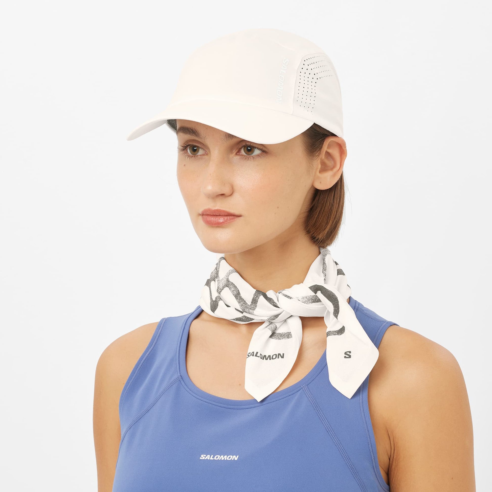 Salomon Cap Shakeout, leichte Laufkappe für Running und Alltag mit Atmun, whisper white - machsport – Bild 