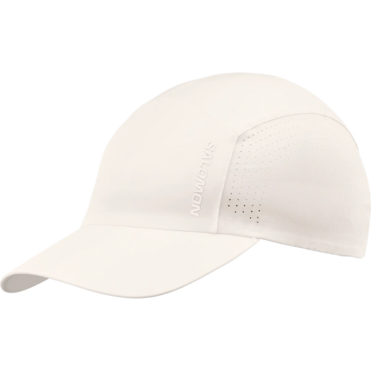Salomon Cap Shakeout, leichte Laufkappe für Running und Alltag mit Atmun, whisper white – beige / S/M