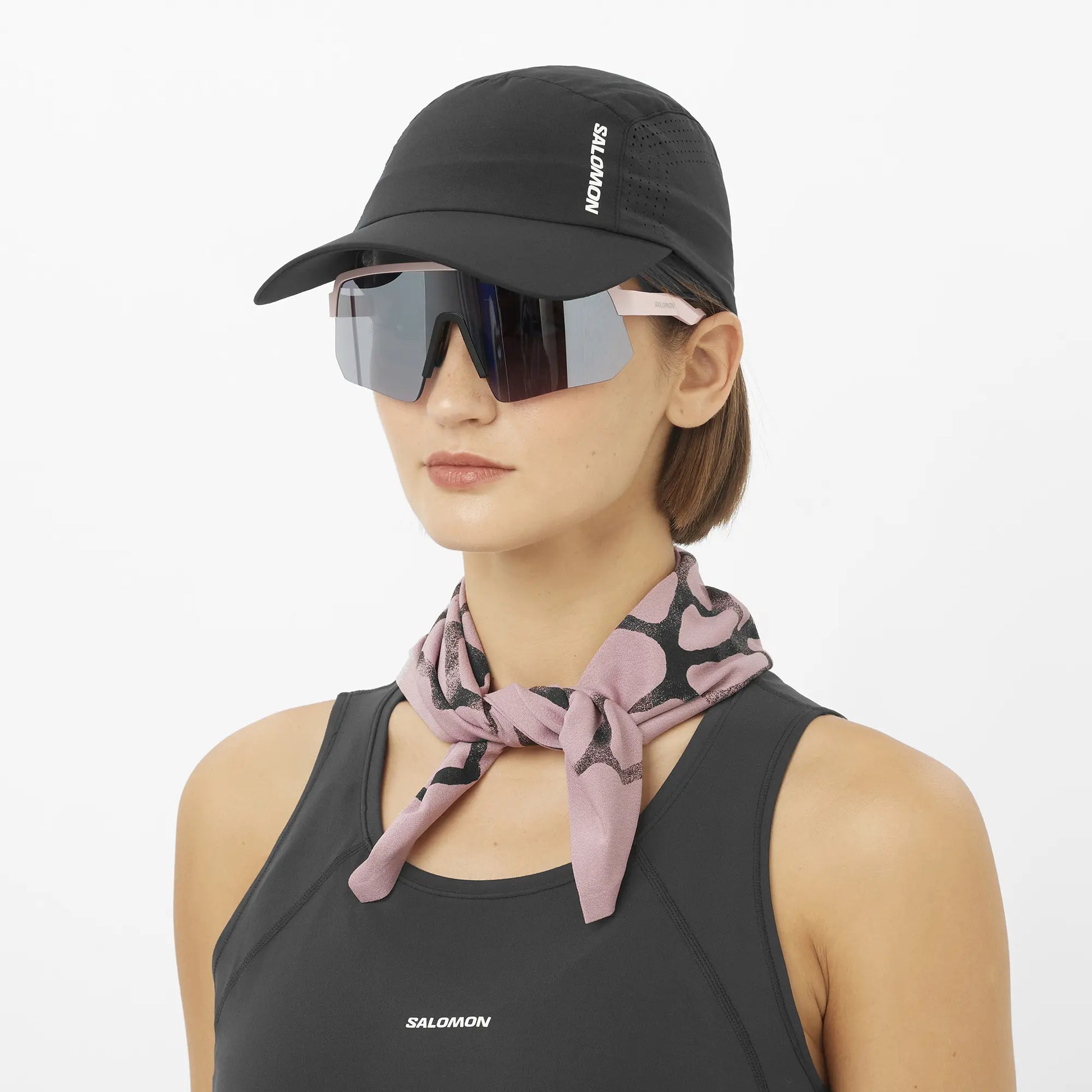 Salomon Cap Shakeout, leichte Laufkappe für Running und Alltag mit Atmungsaktivität und schnelltrocknendem Komfort, deep black - machsport – Bild 