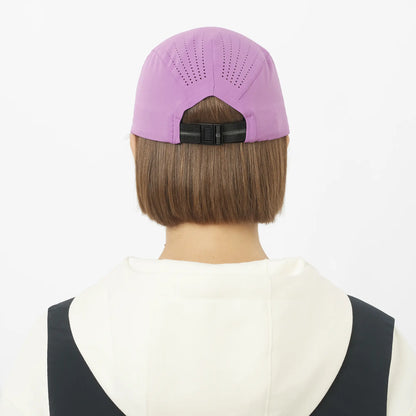 Salomon Cap Shakeout, leichte Laufkappe für Running und Alltag mit Atmungsaktivität und schnelltrocknendem Komfort, iris orchid - machsport