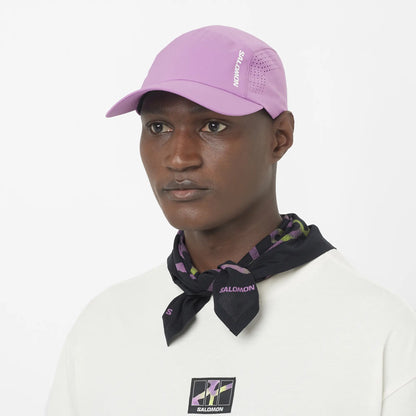 Salomon Cap Shakeout, leichte Laufkappe für Running und Alltag mit Atmungsaktivität und schnelltrocknendem Komfort, iris orchid - machsport