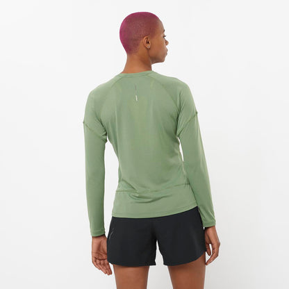 Salomon Damenlangarmshirt Cross Run LS T - machsport
