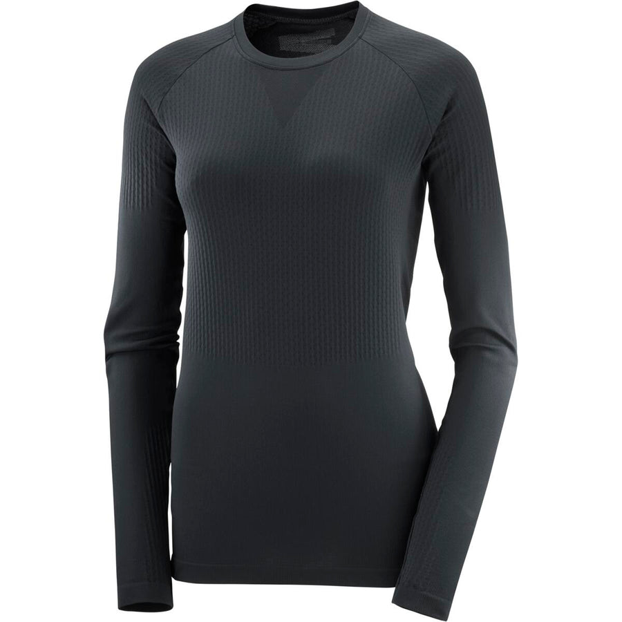 Salomon Damenlangarmshirt Sense Aero Seamless Tee - machsport