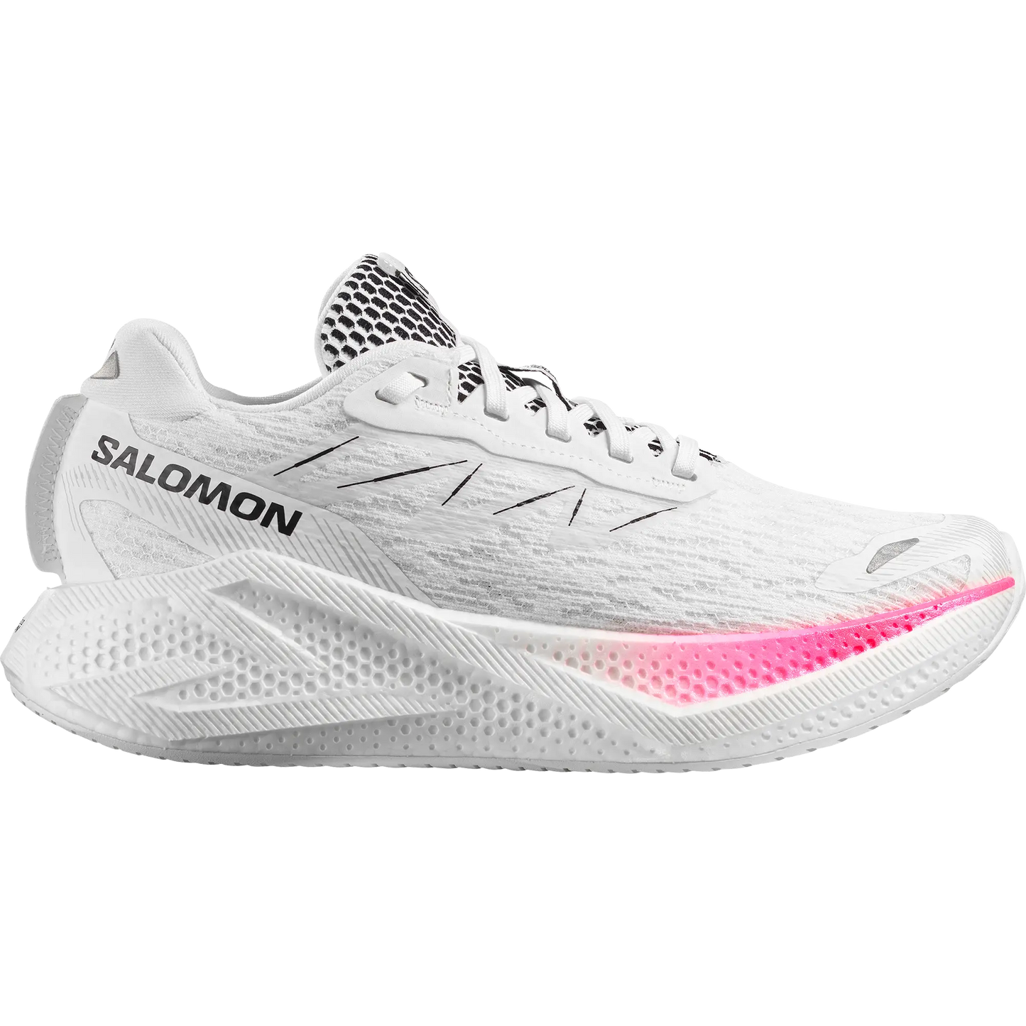 Salomon Damenlaufschuhe Aero Glide 4, Straßenlaufschuhe für tägliches Trainin, white/white - machsport
