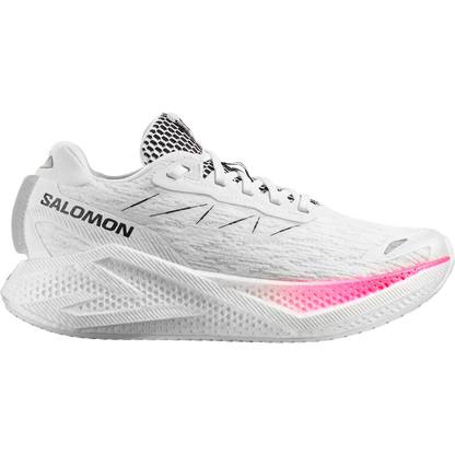 Salomon Damenlaufschuhe Aero Glide 4, Straßenlaufschuhe für tägliches Trainin, white/white - machsport