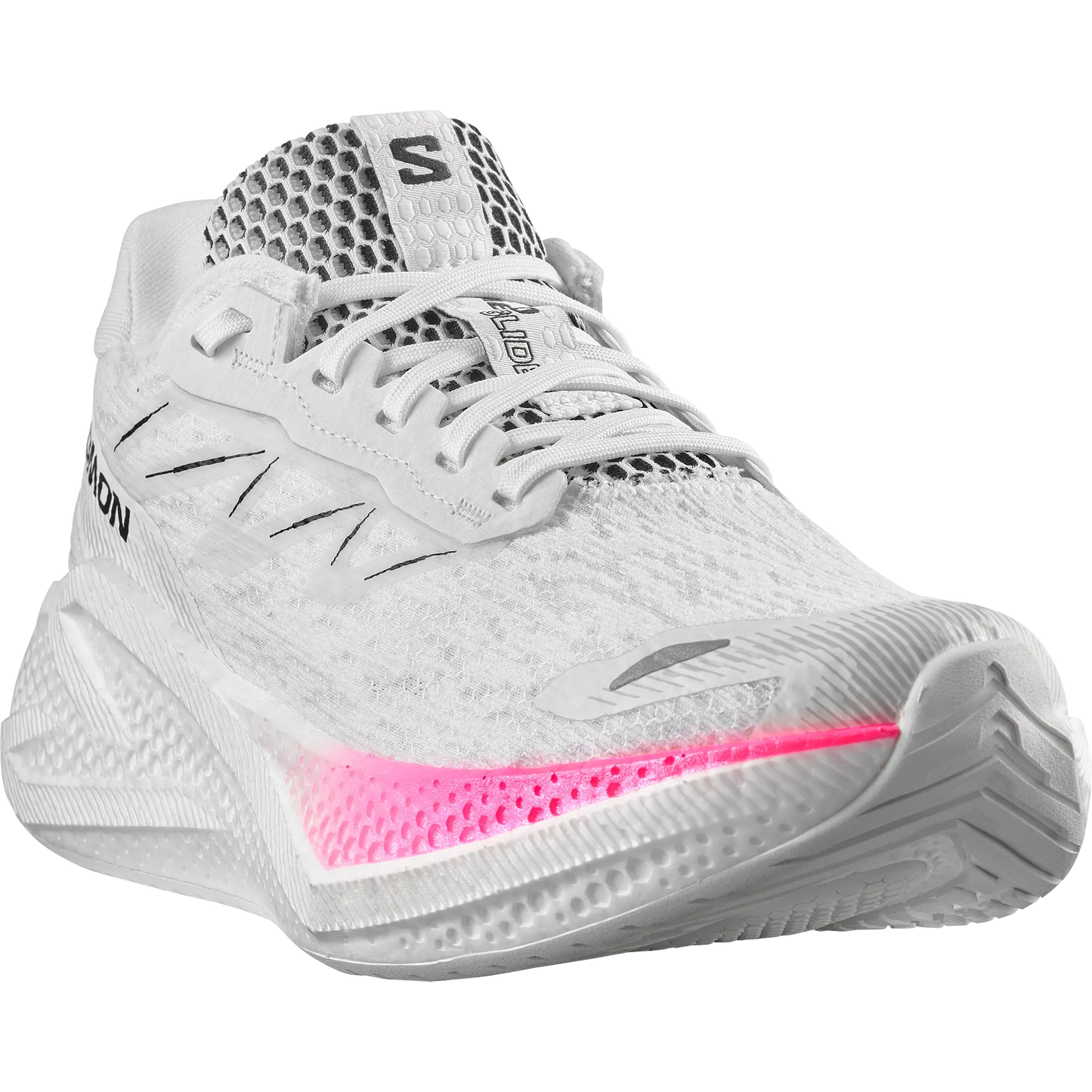 Salomon Damenlaufschuhe Aero Glide 4, Straßenlaufschuhe für tägliches Trainin, white/white - machsport