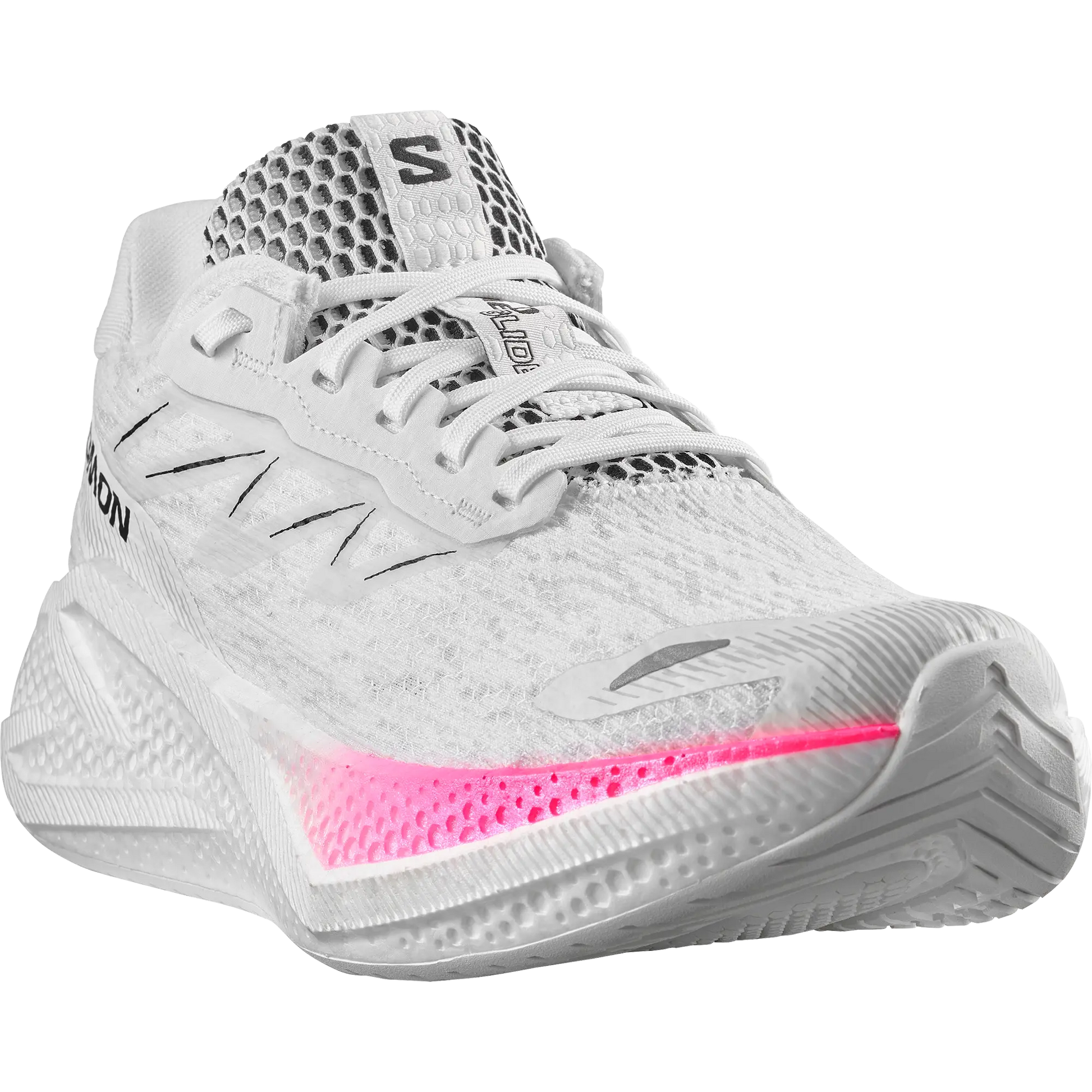 Salomon Damenlaufschuhe Aero Glide 4, Straßenlaufschuhe für tägliches Trainin, white/white - machsport – Bild 