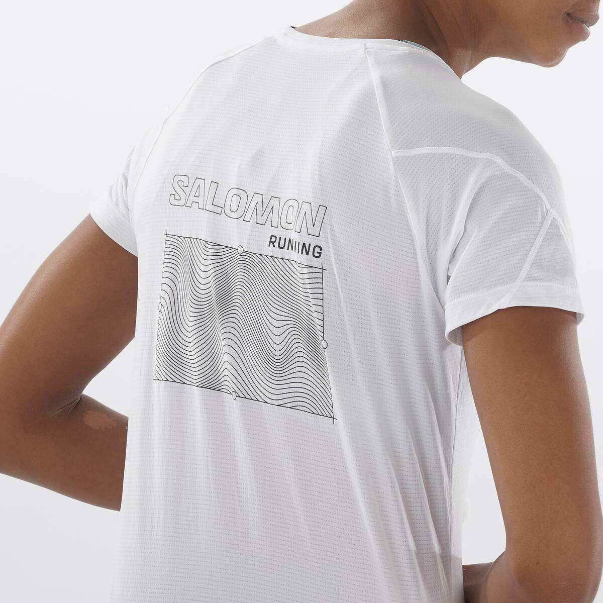 Salomon Damenshirt Cross Run Tee SS GFX - machsport