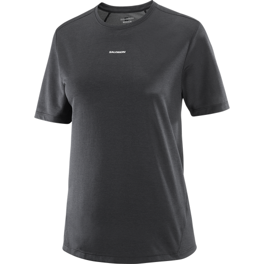 Salomon Damenshirt Shakeout Core SS Tee – schwarz / 34