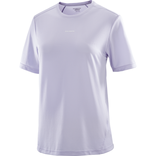 Salomon Damenshirt Shakeout Core SS Tee – lila / 38