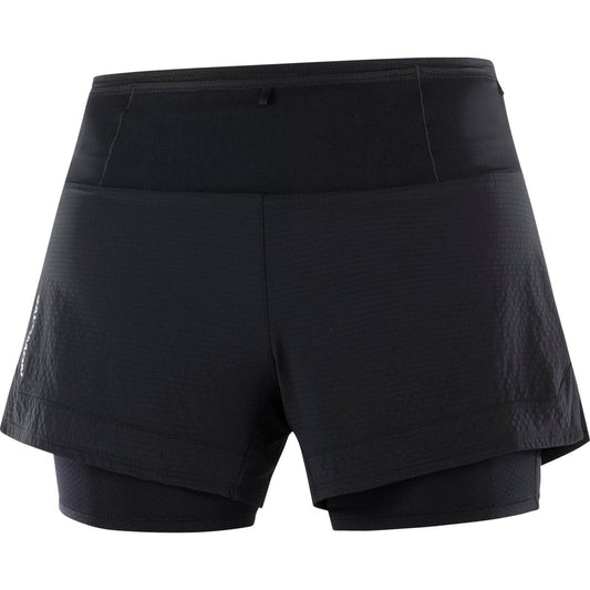 Salomon Damenlaufhose Sense Aero 2in1 Short – schwarz / 36