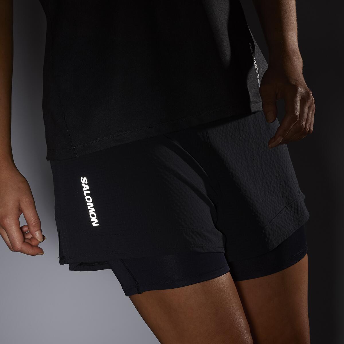 Salomon Damenlaufhose Sense Aero 2in1 Short - machsport – Bild 