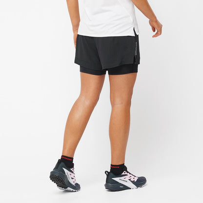 Salomon Damenlaufhose Sense Aero 2in1 Short - machsport