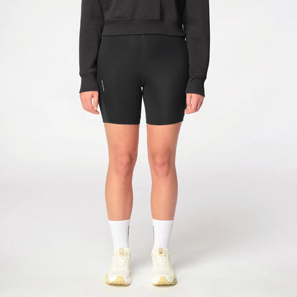 Salomon Shakeout Short Tight 6, Damen Laufshorts Tight für Running m, deep black - machsport