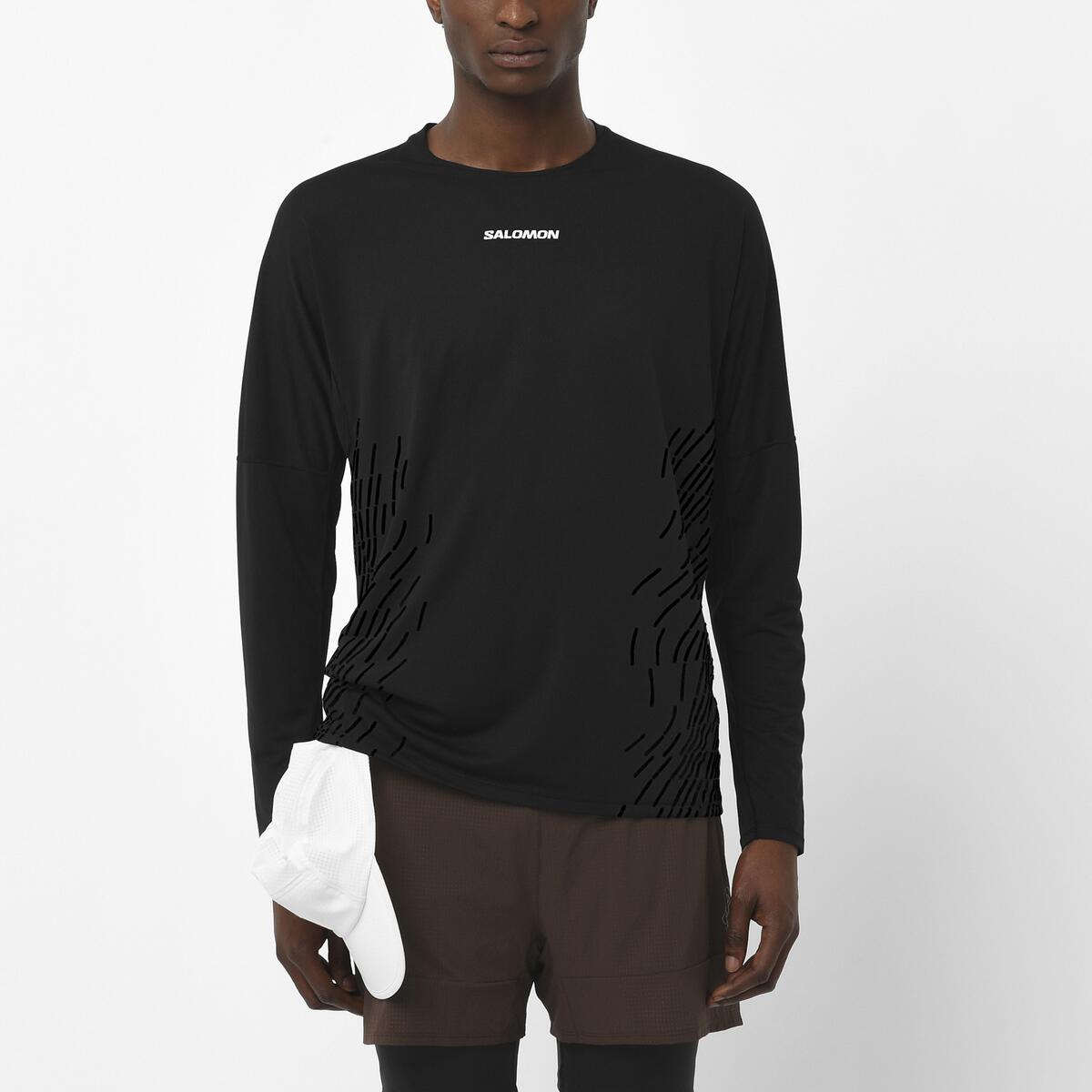 Salomon Herrenlangarmshirt Sense Aero LS Tee GFX - machsport