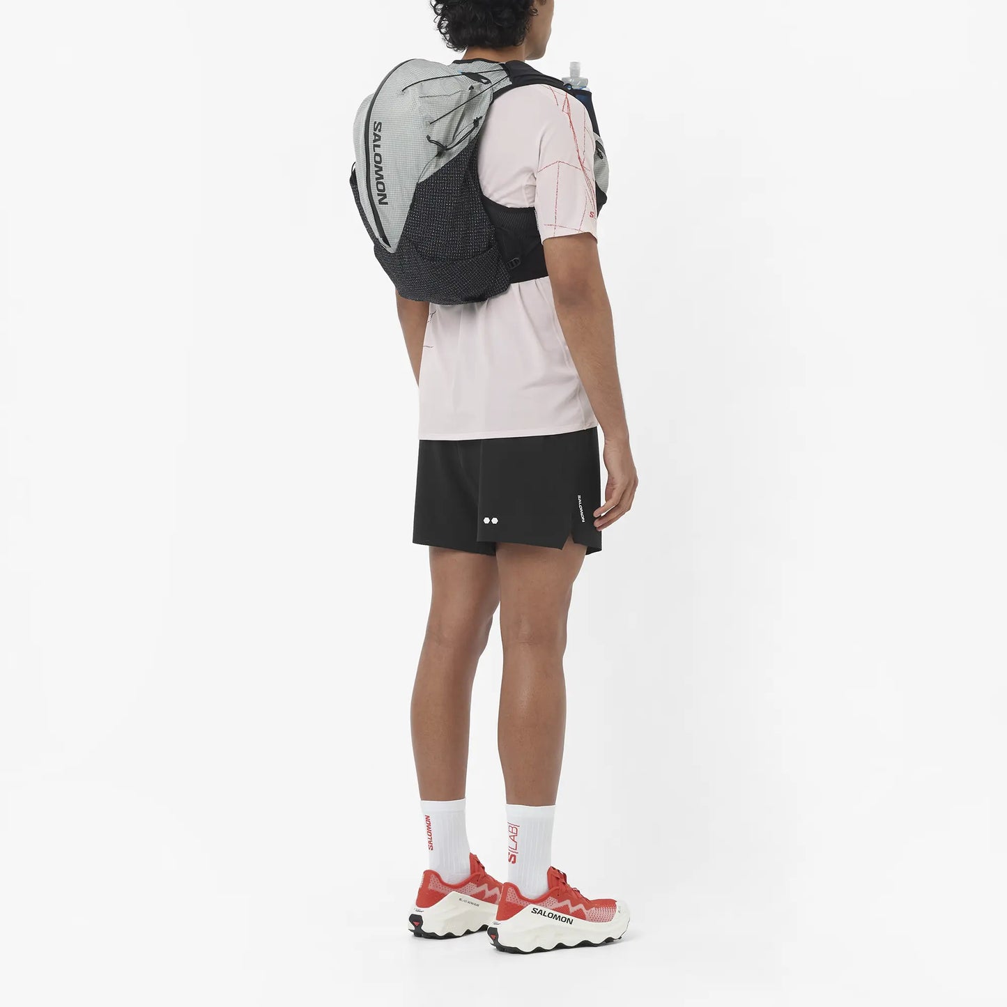 Salomon Sense Aero Stow 5, Laufshorts mit Grid Flow Material und Stauraum für Running und tägliches Training, deep black - machsport