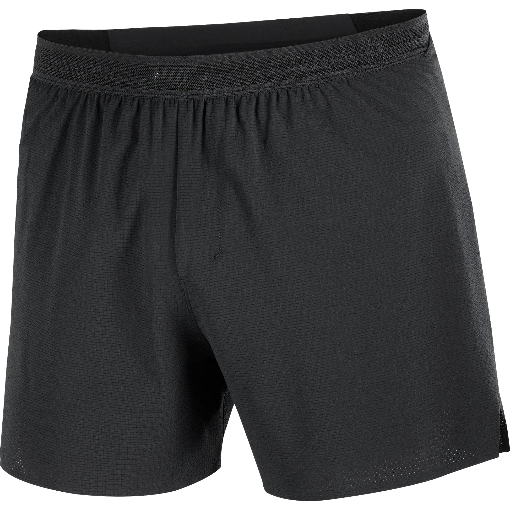 Salomon Sense Aero Stow 5, Laufshorts mit Grid Flow Material und Stauraum für Running und tägliches Training, deep black - machsport – Bild 