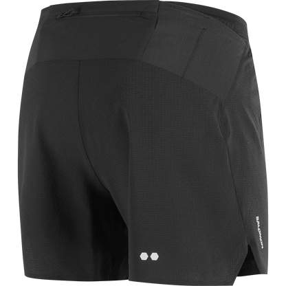 Salomon Sense Aero Stow 5, Laufshorts mit Grid Flow Material und Stauraum für Running und tägliches Training, deep black - machsport