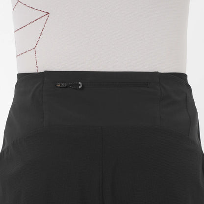 Salomon Sense Aero Stow 5, Laufshorts mit Grid Flow Material und Stauraum für Running und tägliches Training, deep black - machsport