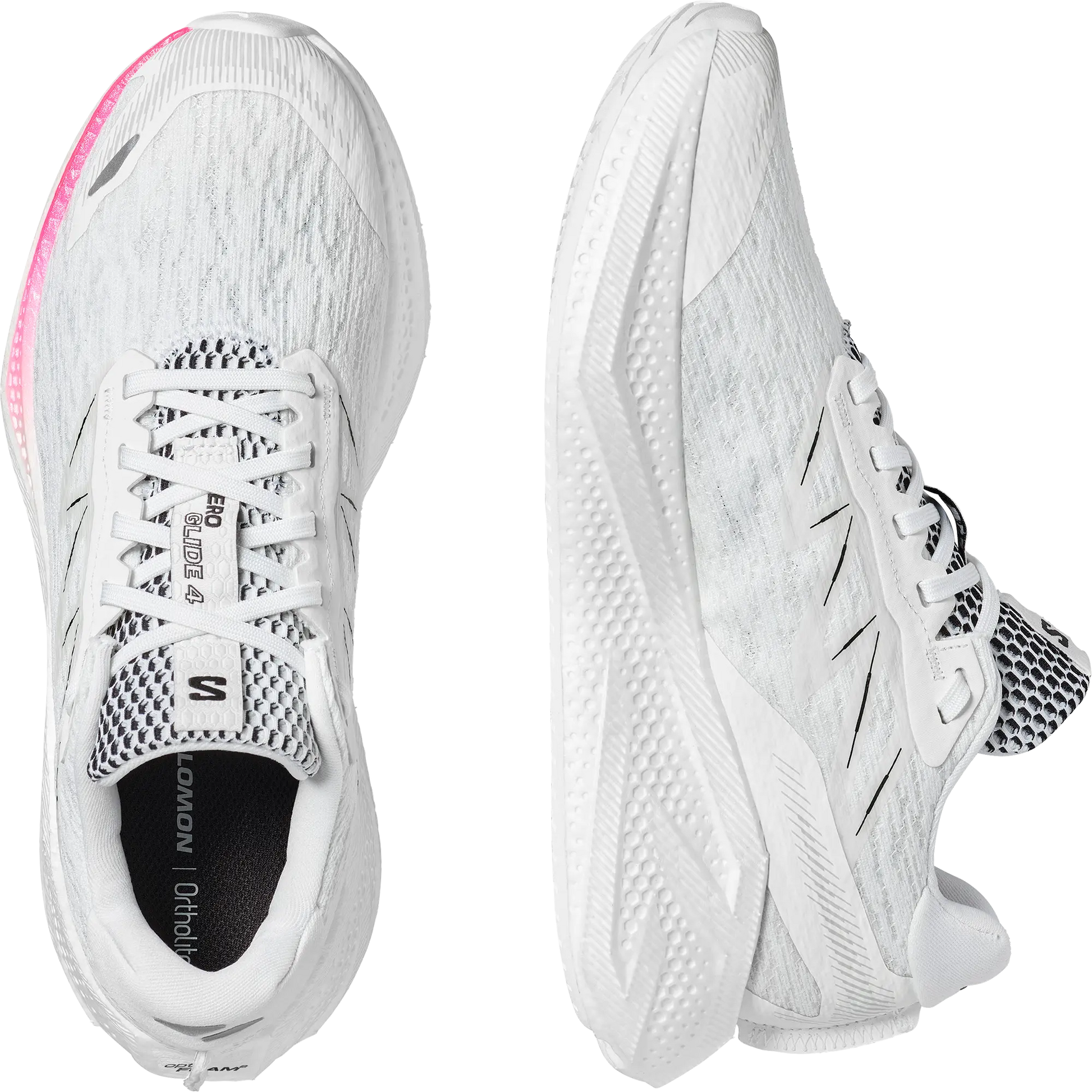 Salomon Herrenlaufschuhe Schuhe Aero Glide 4, Gravel-Laufschuhe für Straße und Gelände mit maximaler Dämpfung, white/white - machsport – Bild 