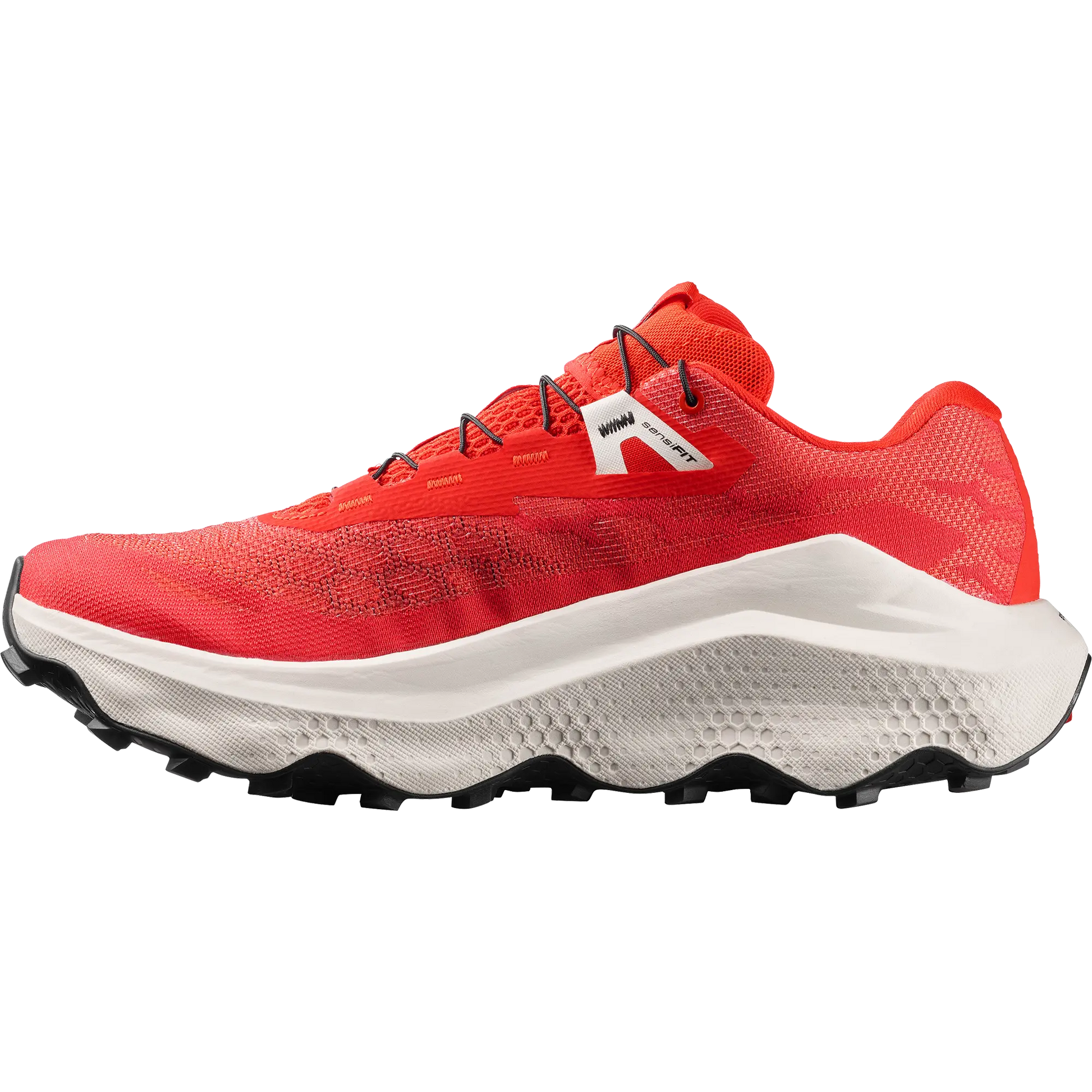 Salomon Herrenlaufschuhe Ultra Glide 4, Trailrunning-Schuhe für lange Strecken mit maximaler Dämpfun, fiery red/ vanilla ice - machsport – Bild 