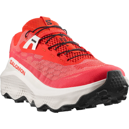 Salomon Herrenlaufschuhe Ultra Glide 4, Trailrunning-Schuhe für lange Strecken mit maximaler Dämpfun, fiery red/ vanilla ice - machsport
