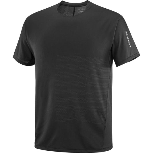 Salomon Herrenshirt Sense Aero SS Tee GFX – schwarz / S