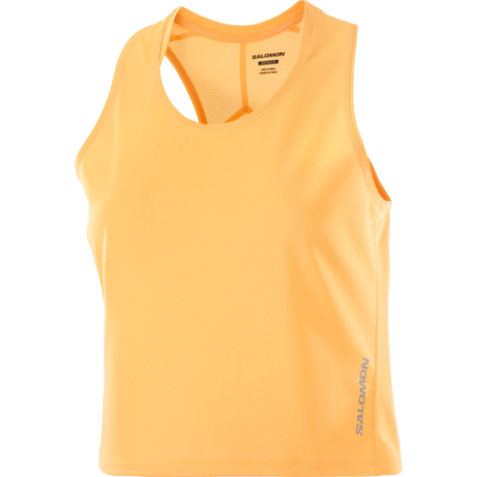 Salomon Damenshirt Sense Aero Short Tank – apricot / 36