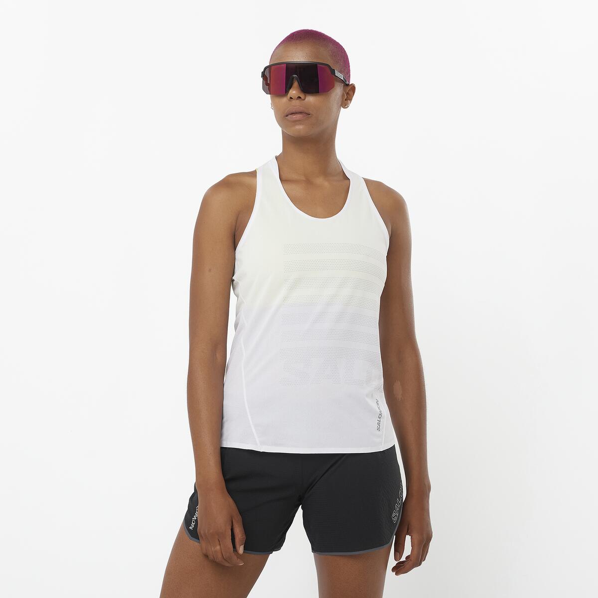 Salomon Damenshirt Sense Aero Singlet GFX - machsport – Bild 