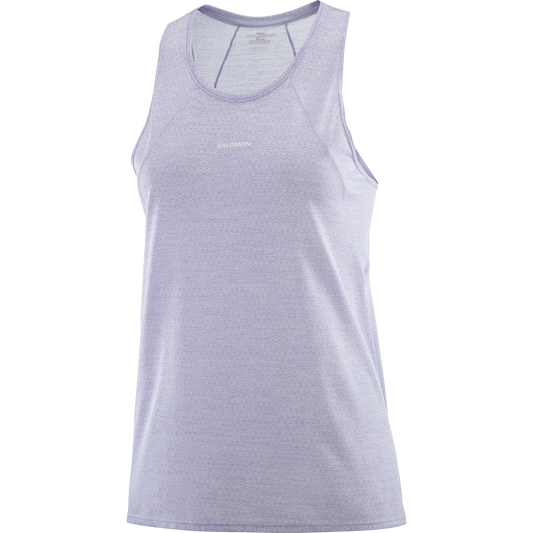 Salomon Damenshirt Shakeout Air Tank – lila / 36