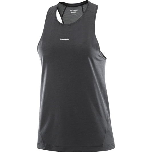 Salomon Damenshirt Shakeout Core Tank – schwarz / 34