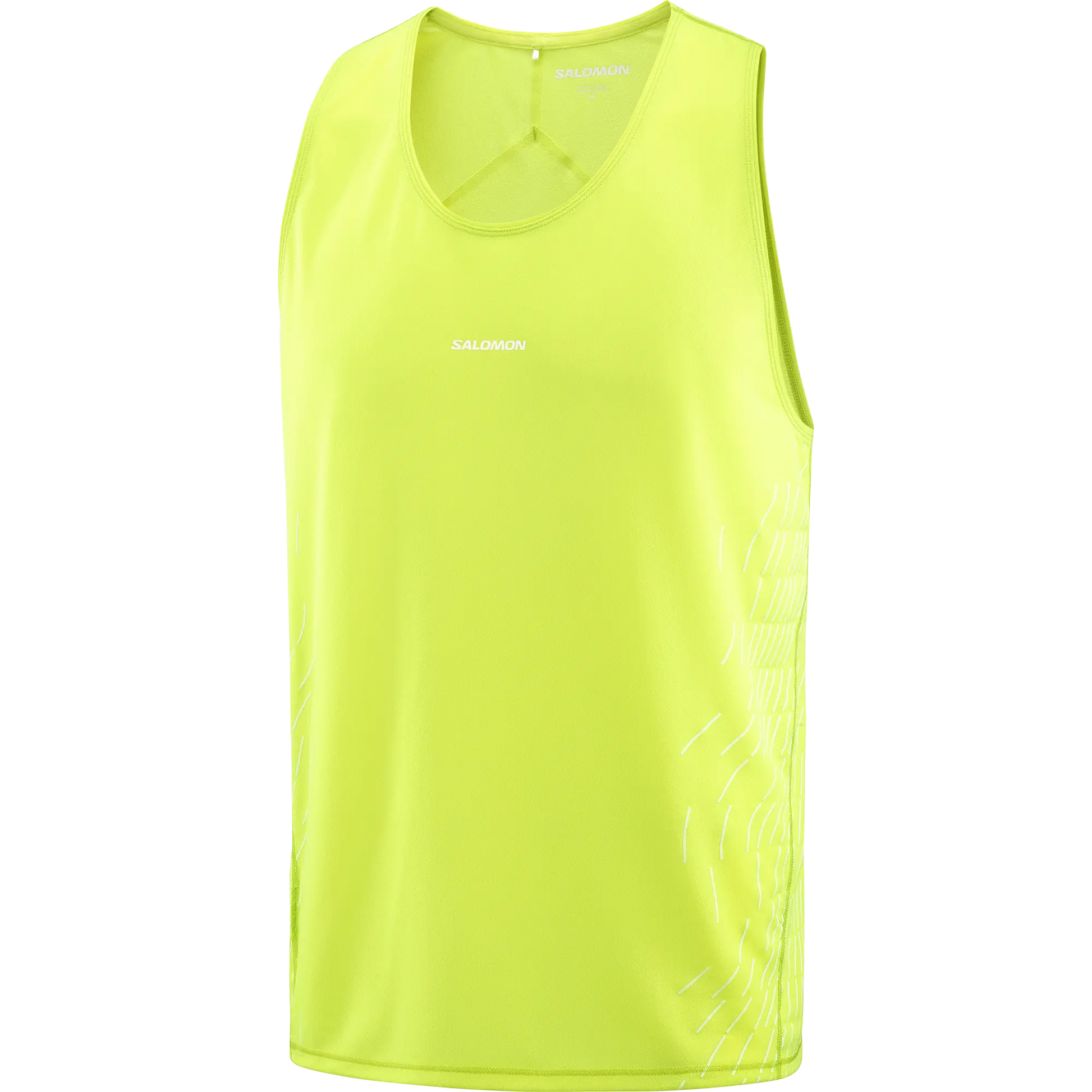 Salomon Herrenlaufshirt Sense Aero Singlet, leichtes Running Singlet für schnelle Läufe und hohe Atmungsaktivität, butterfly - machsport – Bild 