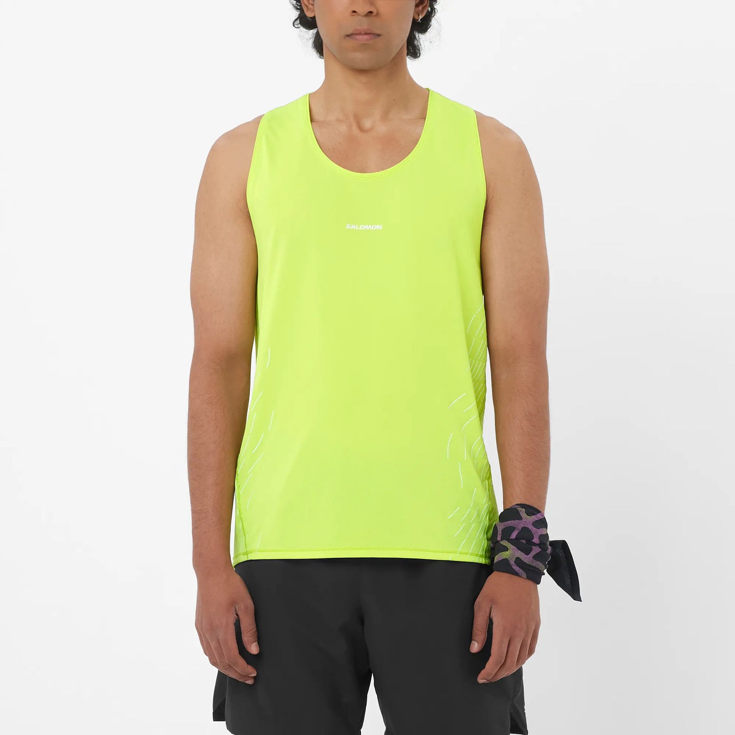 Salomon Herrenlaufshirt Sense Aero Singlet, leichtes Running Singlet für schnelle Läufe und hohe Atmungsaktivität, butterfly - machsport