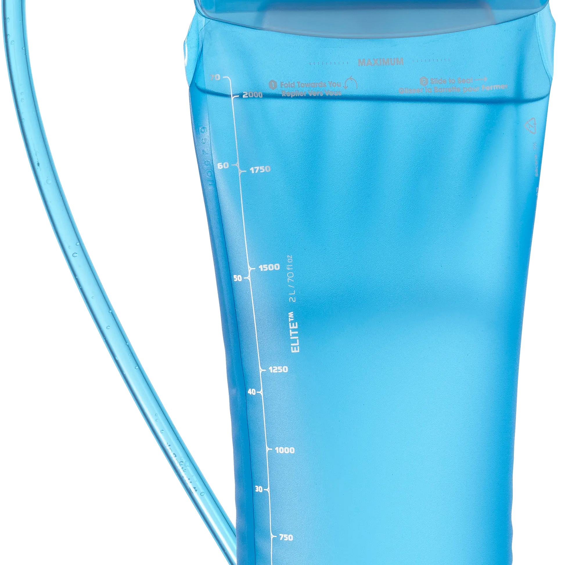 Salomon Trinkblase Soft Reservoir 2l U, Trinkreservoir für Wandern mit 2 Liter Volumen und hoher Durchflussrate - machsport – Bild 