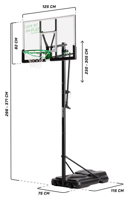 Salta Basketballständer Center - Center Schwarz - machsport