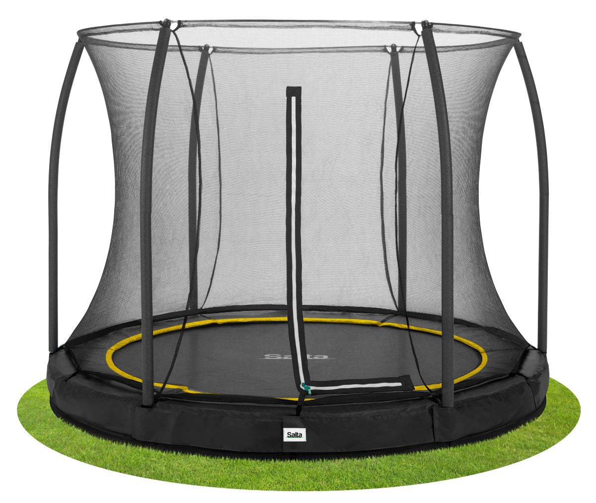 Salta Trampolin Comfort Edition Ground - 183cm - Rund Schwarz - machsport – Bild 