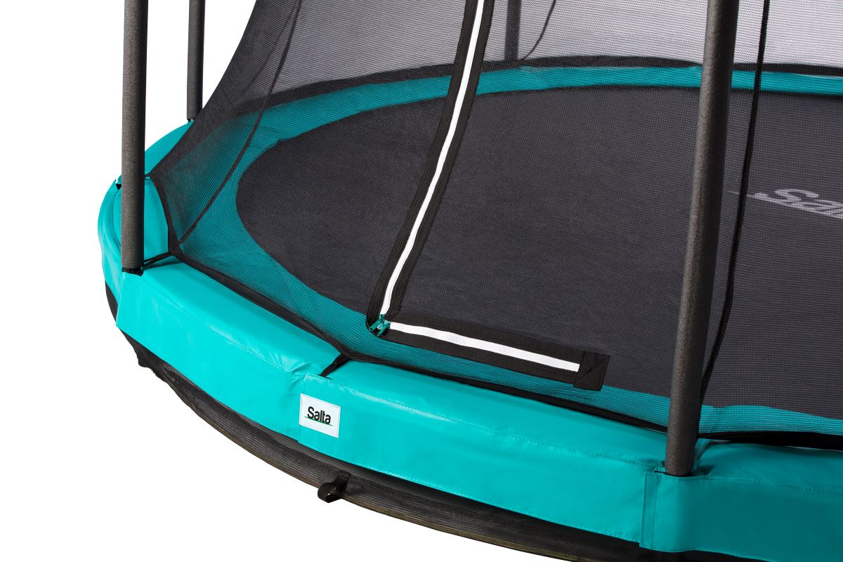 Salta Trampolin Comfort Edition Ground - 213cm - Rund Grün - machsport – Bild 