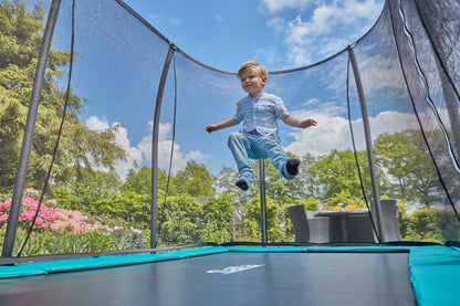 Salta Trampolin Comfort Edition Ground - 214x153cm - Rechteckig Grün - machsport