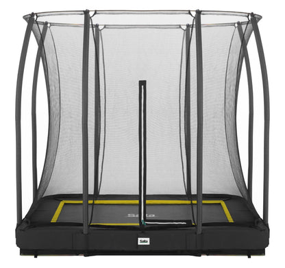 Salta Trampolin Comfort Edition Ground - 214x153cm - Rechteckig Schwarz - machsport