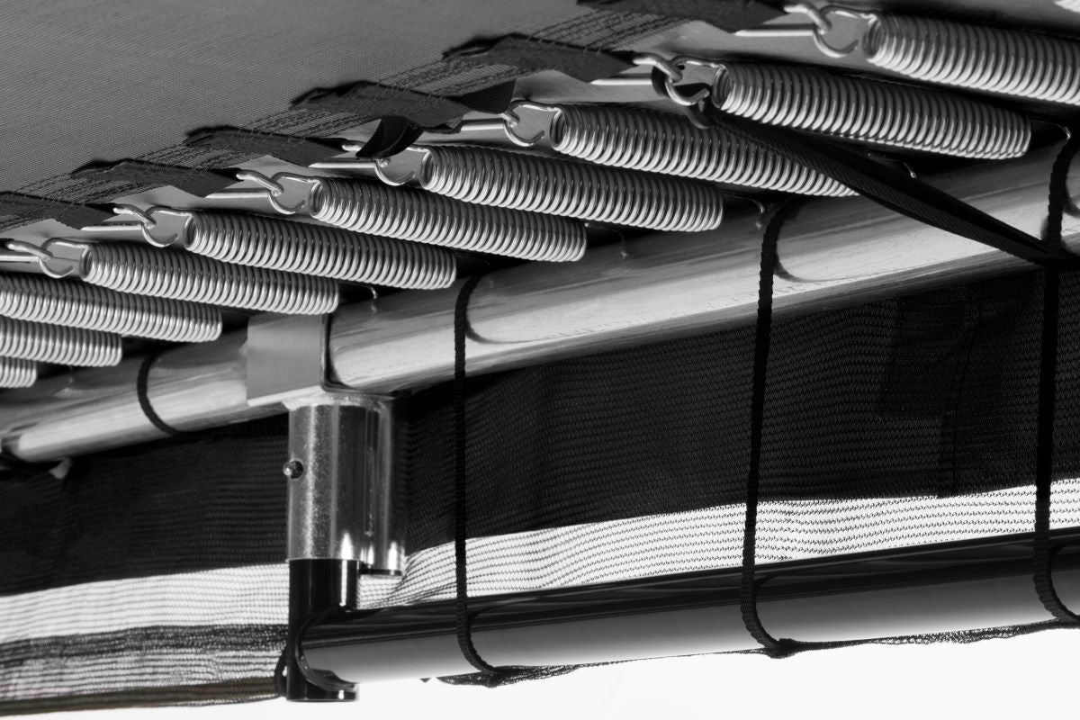 Salta Trampolin Comfort Edition Ground - 214x153cm - Rechteckig Schwarz - machsport