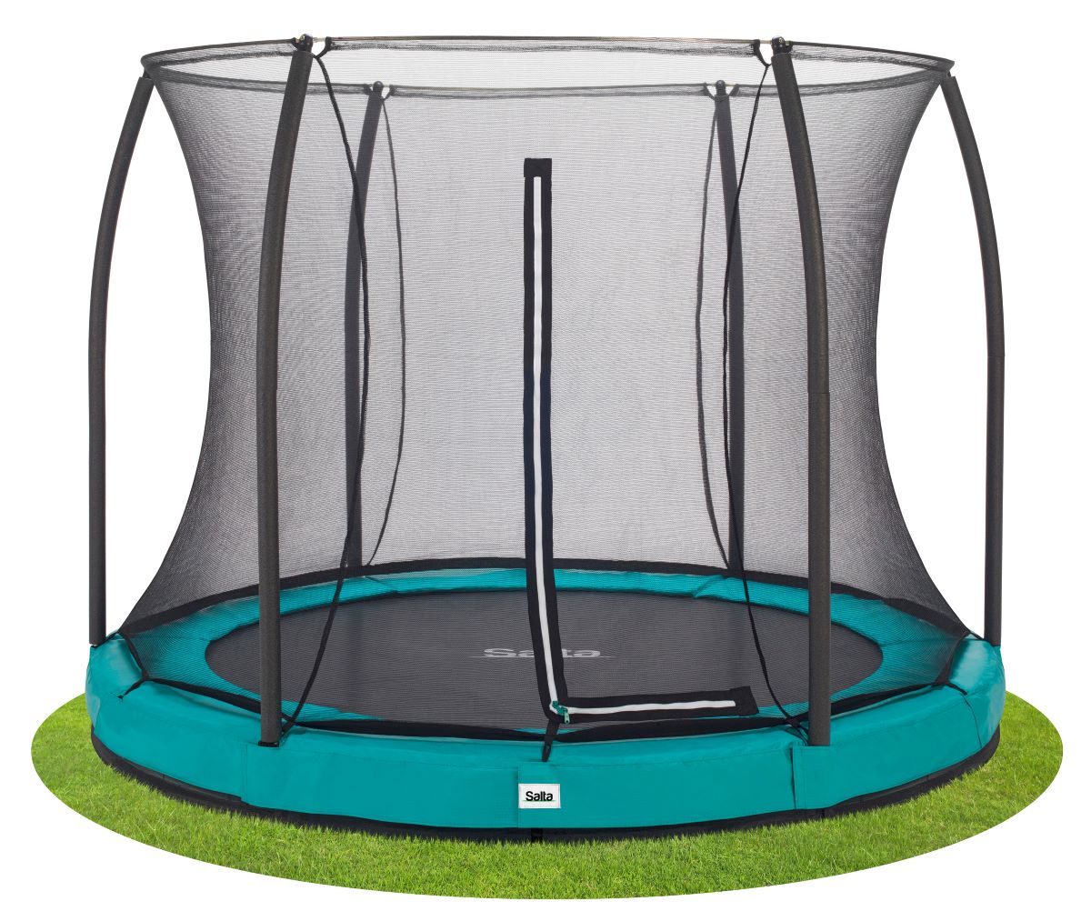 Salta Trampolin Comfort Edition Ground - 251cm - Rund Grün - machsport – Bild 