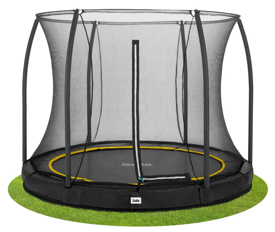 Salta Trampolin Comfort Edition Ground - 305cm - Rund Schwarz - machsport