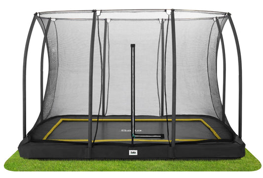Salta Trampolin Comfort Edition Ground - 305x214cm - Rechteckig Schwarz – 305x214 cm / Schwarz / Rechteckig