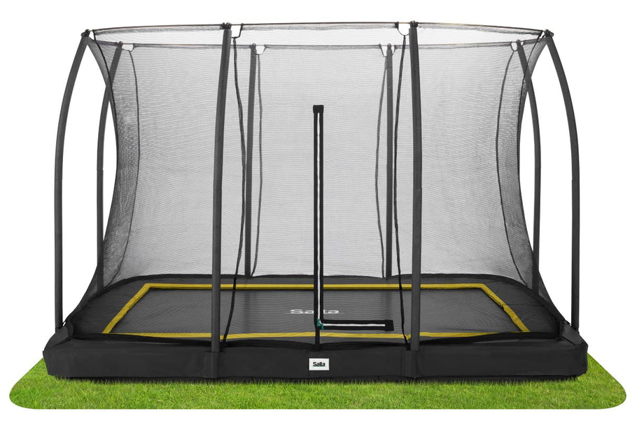 Salta Trampolin Comfort Edition Ground - 305x214cm - Rechteckig Schwarz - machsport