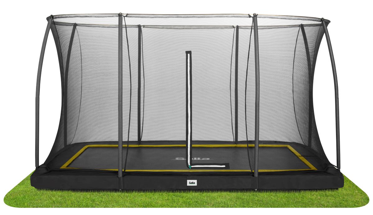 Salta Trampolin Comfort Edition Ground - 366x244cm - Rechteckig Grün - machsport – Bild 