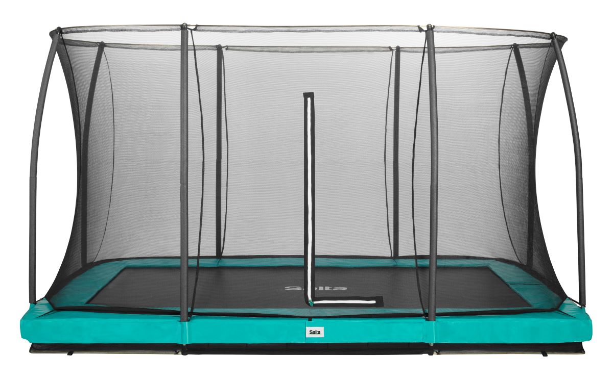 Salta Trampolin Comfort Edition Ground - 366x244cm - Rechteckig Schwarz - machsport – Bild 