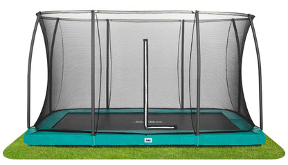 Salta Trampolin Comfort Edition Ground - 366x244cm - Rechteckig Schwarz - machsport