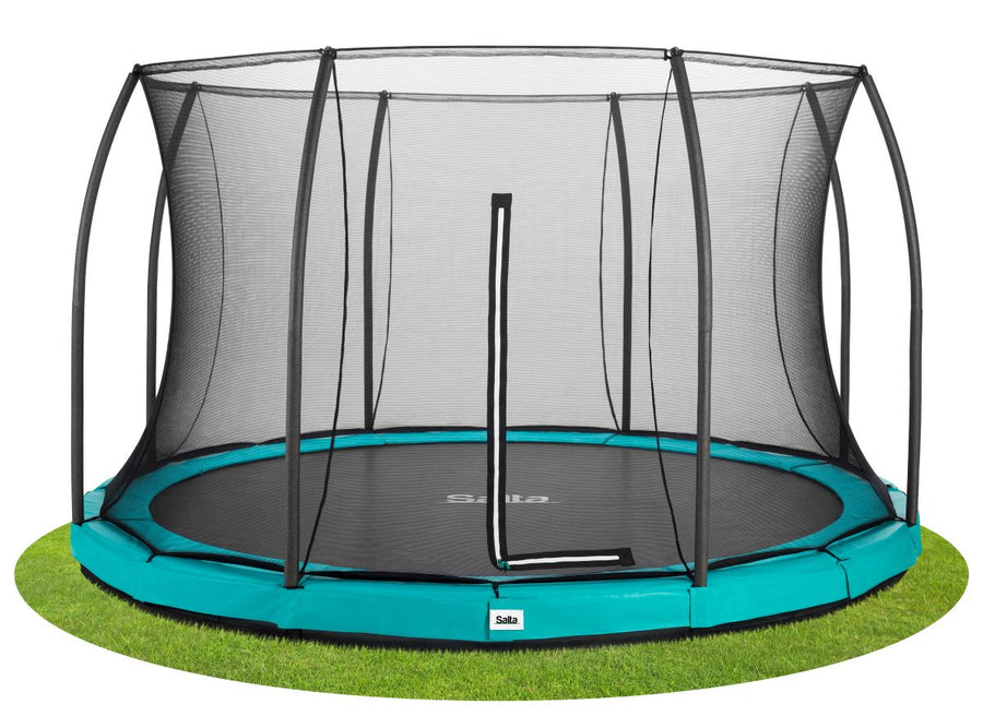 Salta Trampolin Comfort Edition Ground - 396cm - Rund Grün - machsport