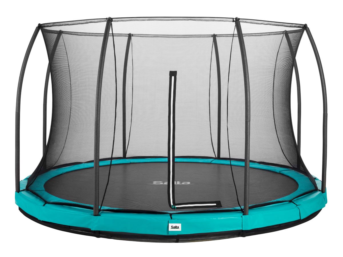 Salta Trampolin Comfort Edition Ground - 396cm - Rund Grün - machsport