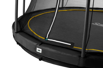 Salta Trampolin Comfort Edition Ground - 396cm - Rund Schwarz - machsport